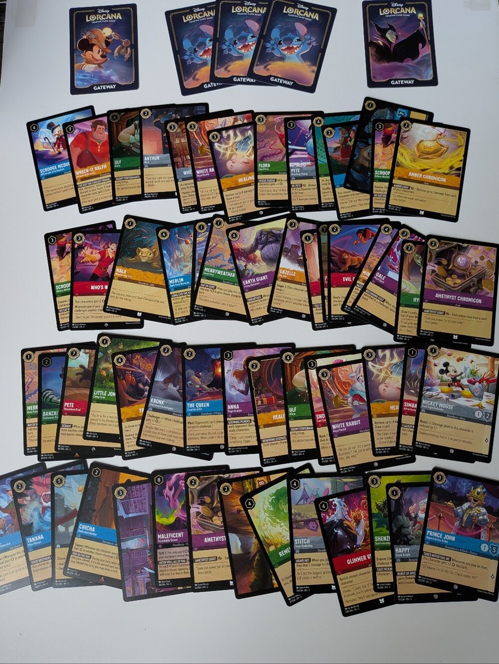 Disney Lorcana 50+ assorted cards